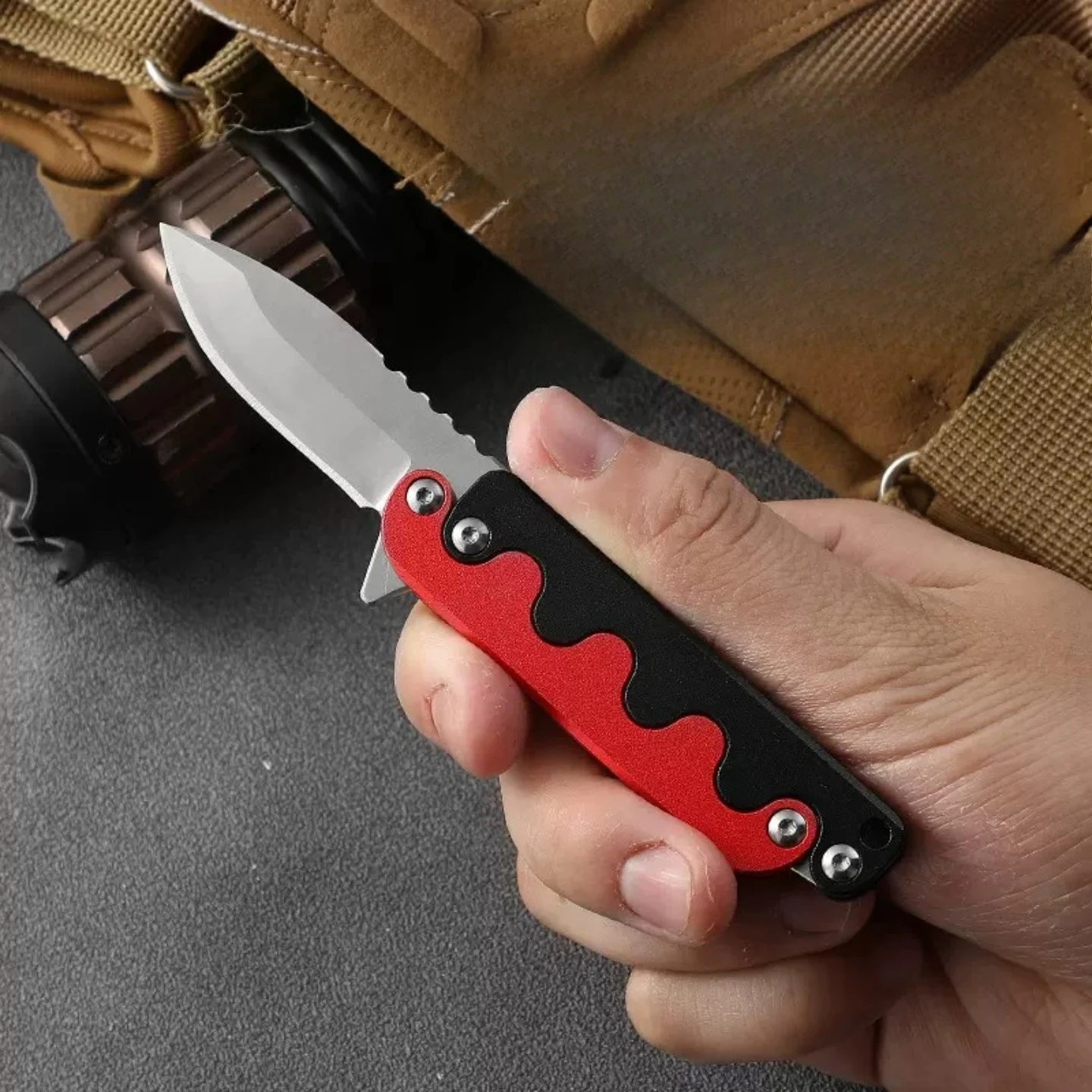 New Aluminum EDC Folding Box Cutter Pocket Clip Utility Knife Portable Express Package Opener DIY Craft Cutting Tool 2 Colors