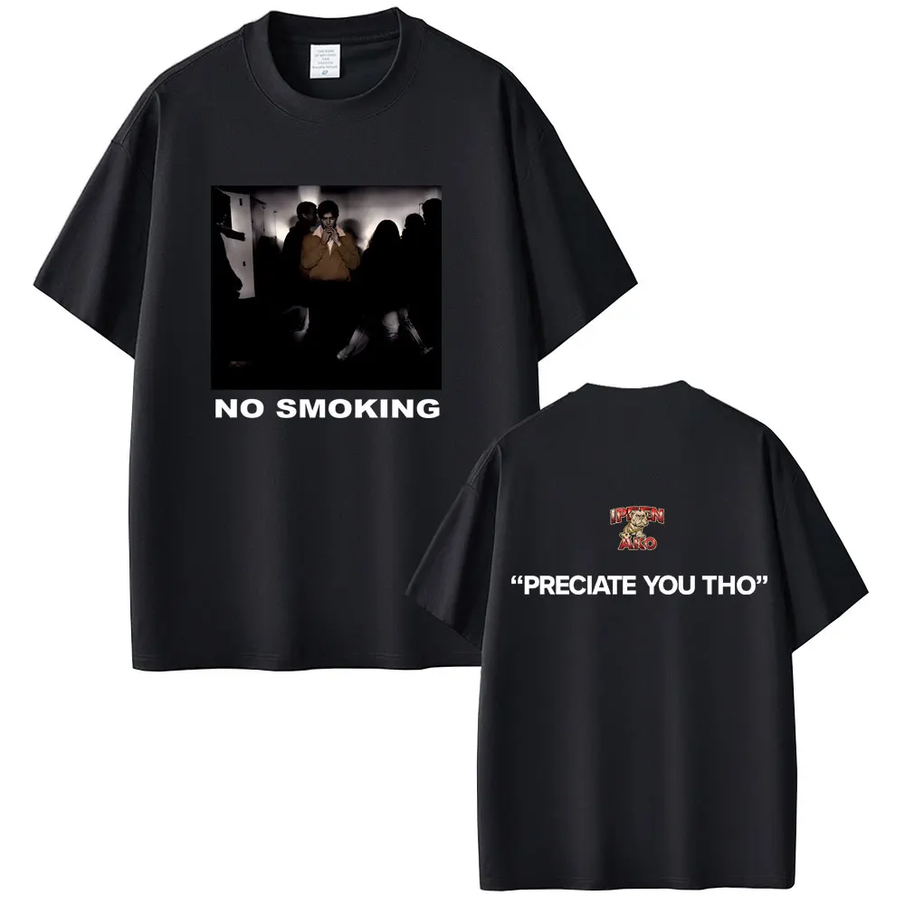 

Rapper Lil Tjay No Smoking Preciate You Tho Merch T-shirt Men Women Hip Hop Fashion Oversized T Shirt Male Rock Vintage T-shirts