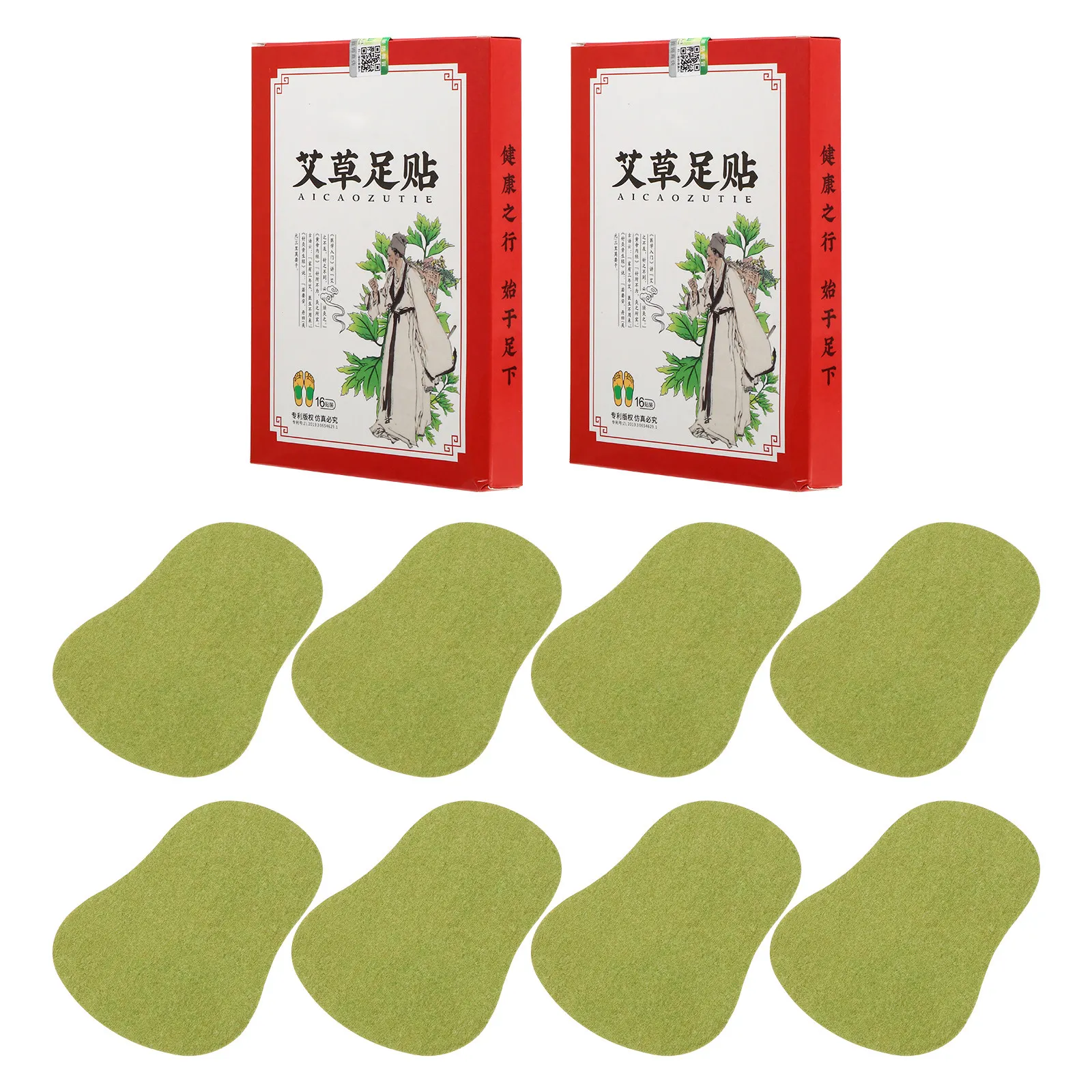 Foot Care Products 32Pcs Moxa Vola Patches Natural Wormwood Warm Pads Detox Relief
