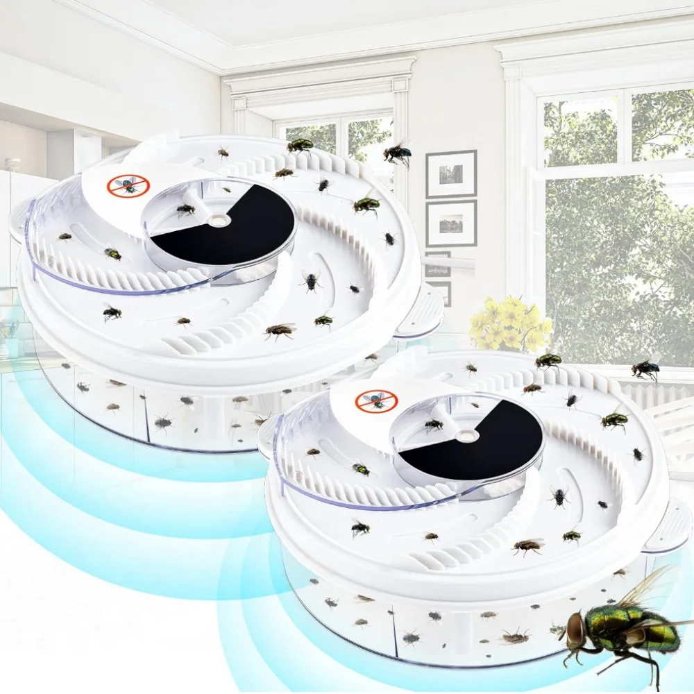 Pest Control Catcher Fly Trap for Home Use USB-powered Electric Fly Attractor and Exterminator Silent Automatic Insect Trap