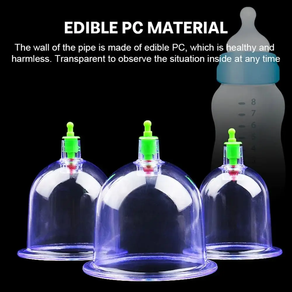 

8Pcs/Set Anti-cellulite Vacuum Cupping Cans Non-Glass Dry Wet Type Massage Cupping Device Body 6 Cups Massage Jar