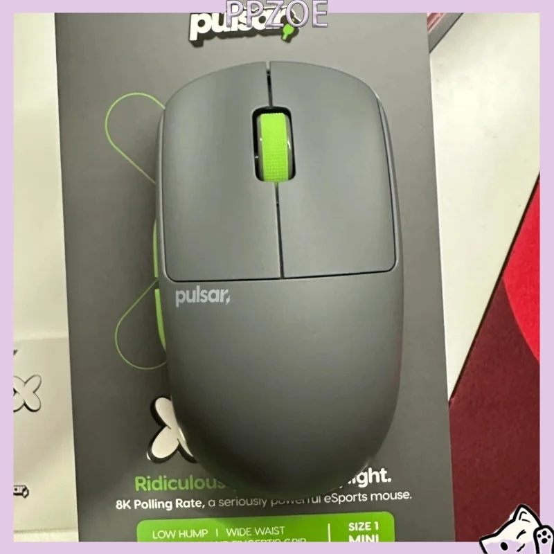 Pulsar X2‑CrazyLight Ultralight Wireless Gaming Mouse 35‑39g 2.4G 8K Polling XS‑1 Sensor Symmetric Ambidextrous For PC FPS