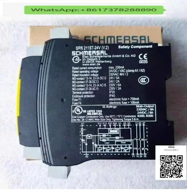 

SRB 211ST-24V Реле безопасности Новый оригинальный бесконтактный переключатель Номинальное напряжение 220 В Одиночный открытый переключатель Светоотражающий внешний свет