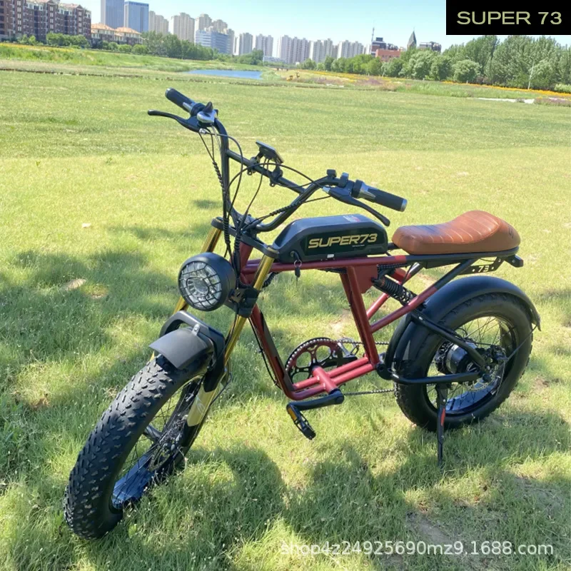 AKEZ SUPER73S2 Electric Bicycle Snow Off Road E Bike Electric Motorcycle