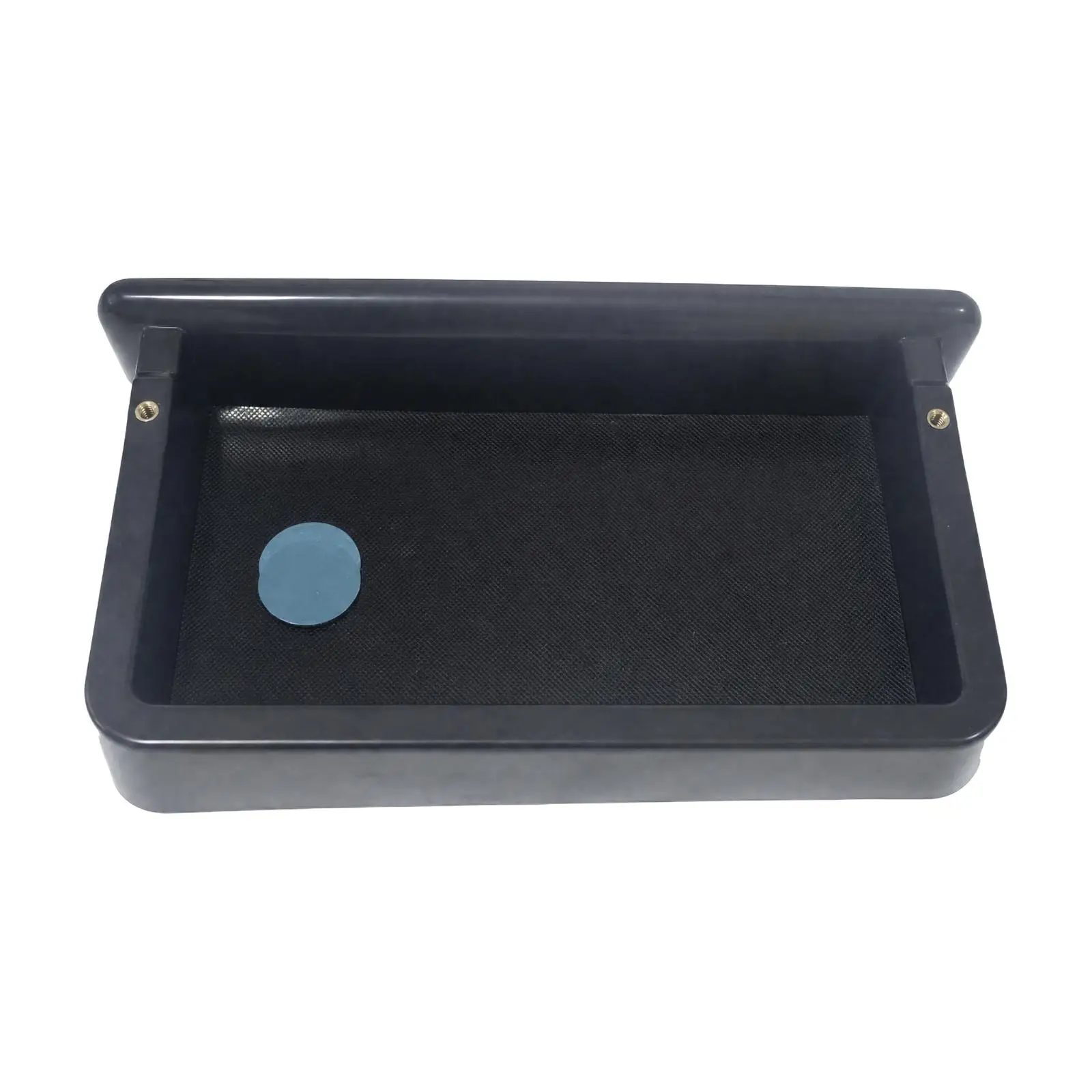 Car Center Console Tray for Golf 12.9 Inch ABS Dashboard Storage Box with Circular Pad and Side Supports