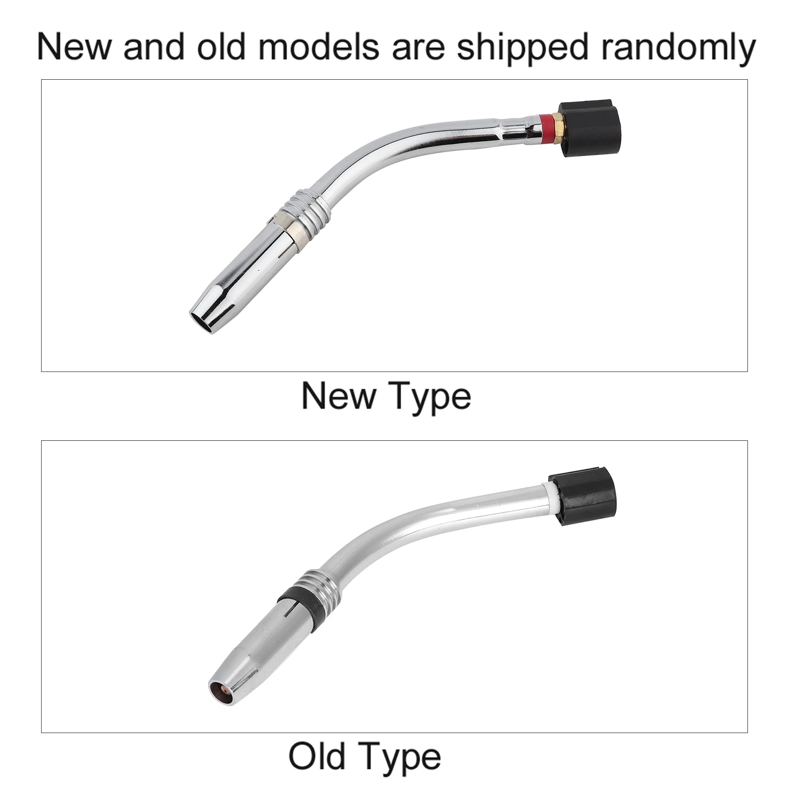 24KD Welding Torch Swan Neck MIG for Binzel Abicor W/Nozzle 9mm Stainless Steel Brass MIG Gun Swan Neck Welding Accessory
