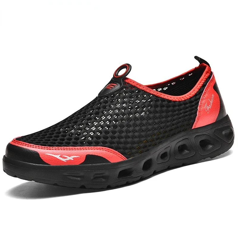 2024 męskie buty do wody odkryte oddychające buty na plażę lekkie szybkoschnące buty do brodzenia sportowe wodne trampki kempingowe