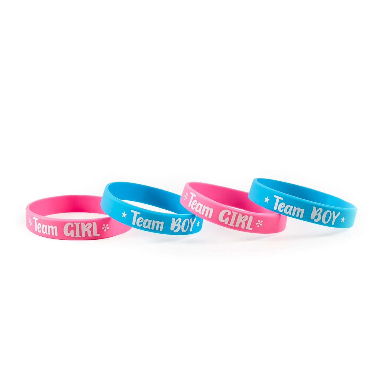 20pcs Boy Or Girl Gender Reveal Party Wristbands Boy Girl Bracelets For Team Wendy Welcome Baby Shower Gender Reveal Party Decor