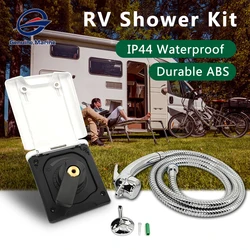 Oryginalny zestaw prysznicowy Marine biały RV zewnętrzna kabina prysznicowa odpinany regulowany uchwyt do RV łódź morska karawana Camper Accessorie