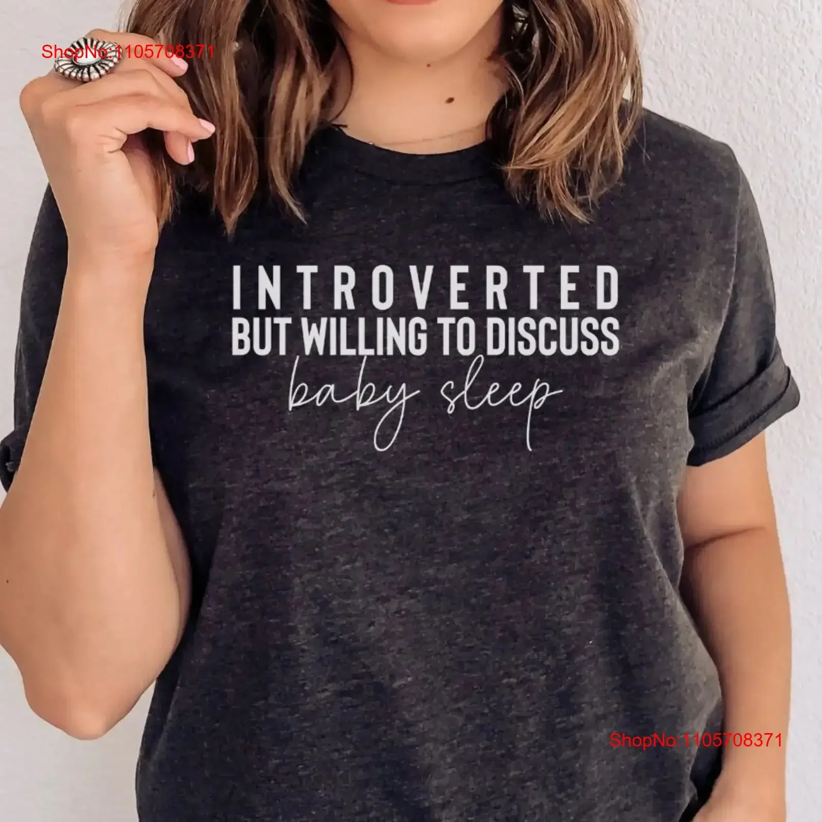 Introverted But Willing To Discuss Baby Sleep T Shirt ConsultanT Doula Postpartum Night Nanny vintage Washed Soft Unisex