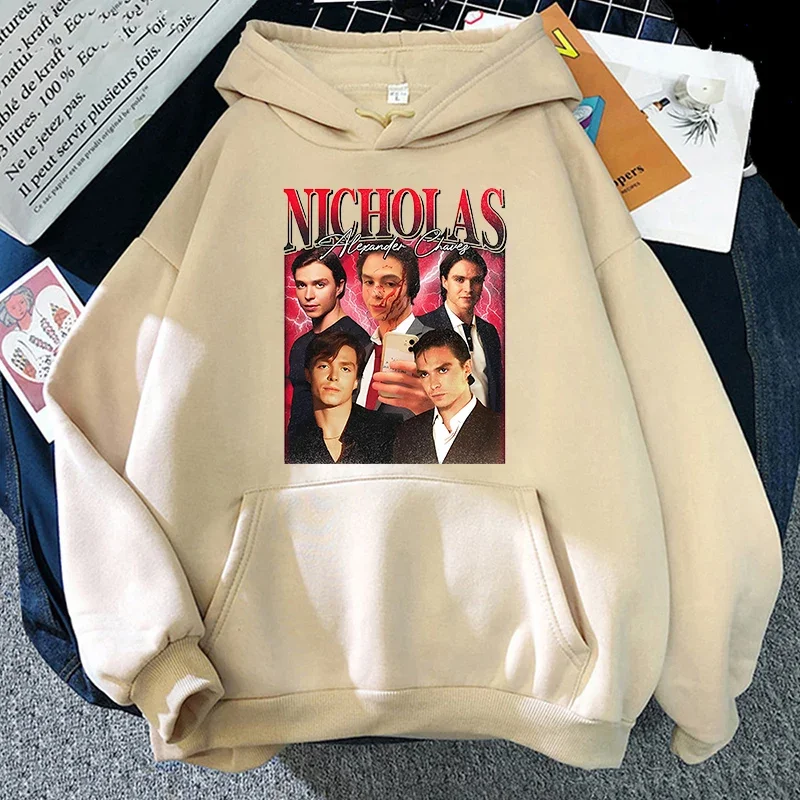 Nicholas Chavez Vintage Hoodie 2024 Fashion Retro Women/men Hoodies Unisex Sweatshirt Classic Aesthetic Harajuku Winter Clothes