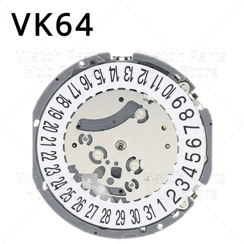 New Japan  Vk64a  Quartz Movement Original SII/TMI Vk64 Watch Movement Watch Accessories Date At 6