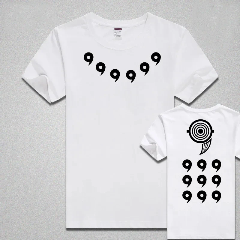 Naruto Anime Symbol T-Shirt für Männer und Frauen, Uchiha Uzumaki Otsutsuki Clan Logo Casual Streetwear Top – Detail 4