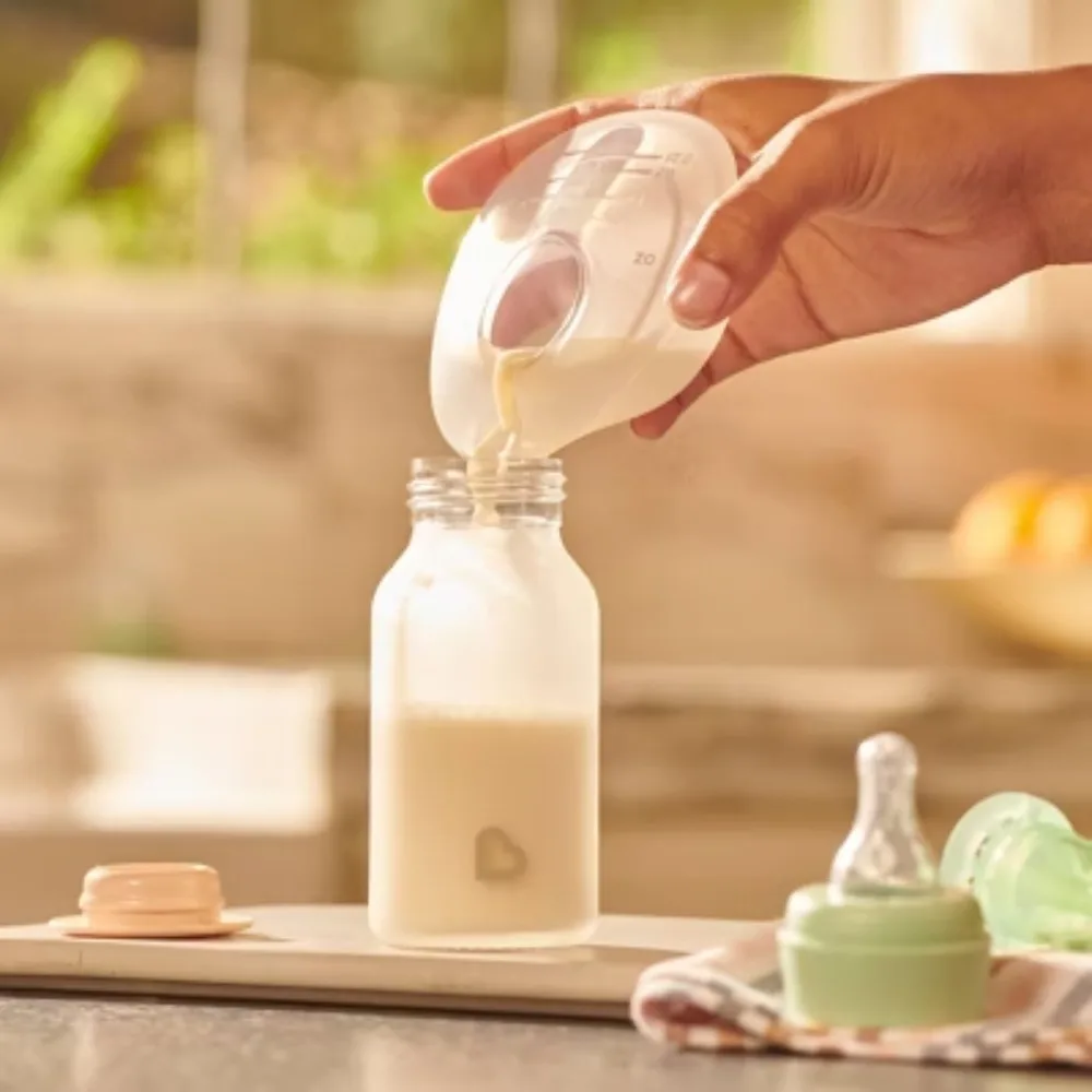 Силиконовая чашка для сбора грудного молока с пробкой для хранения — 2 шт., не содержит BPA, незаметный дизайн с низким профилем подходит для бесшовного под одежду