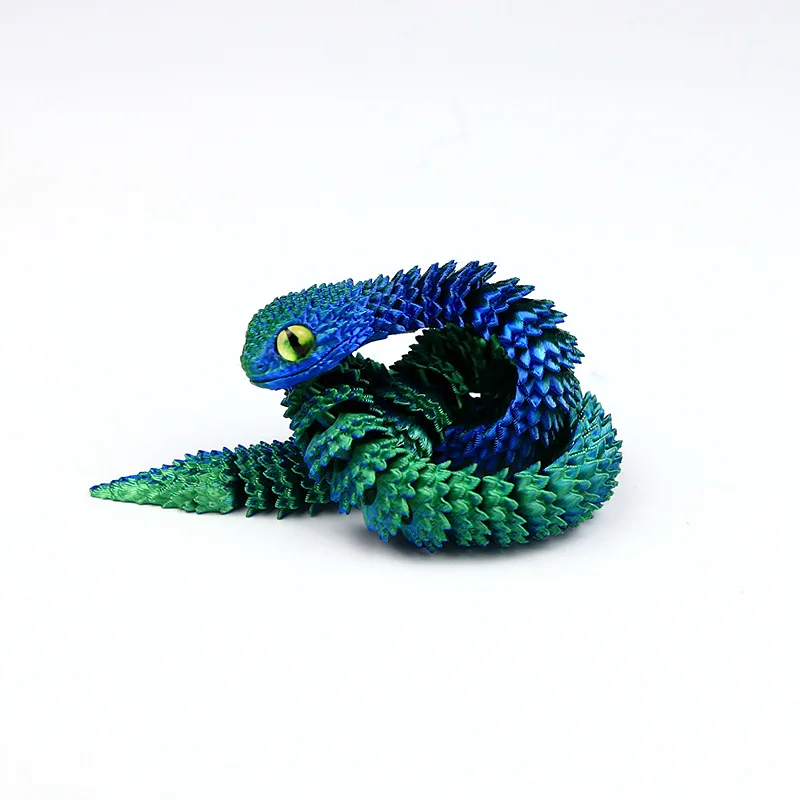 Articulated Snake Decor Figurine Model