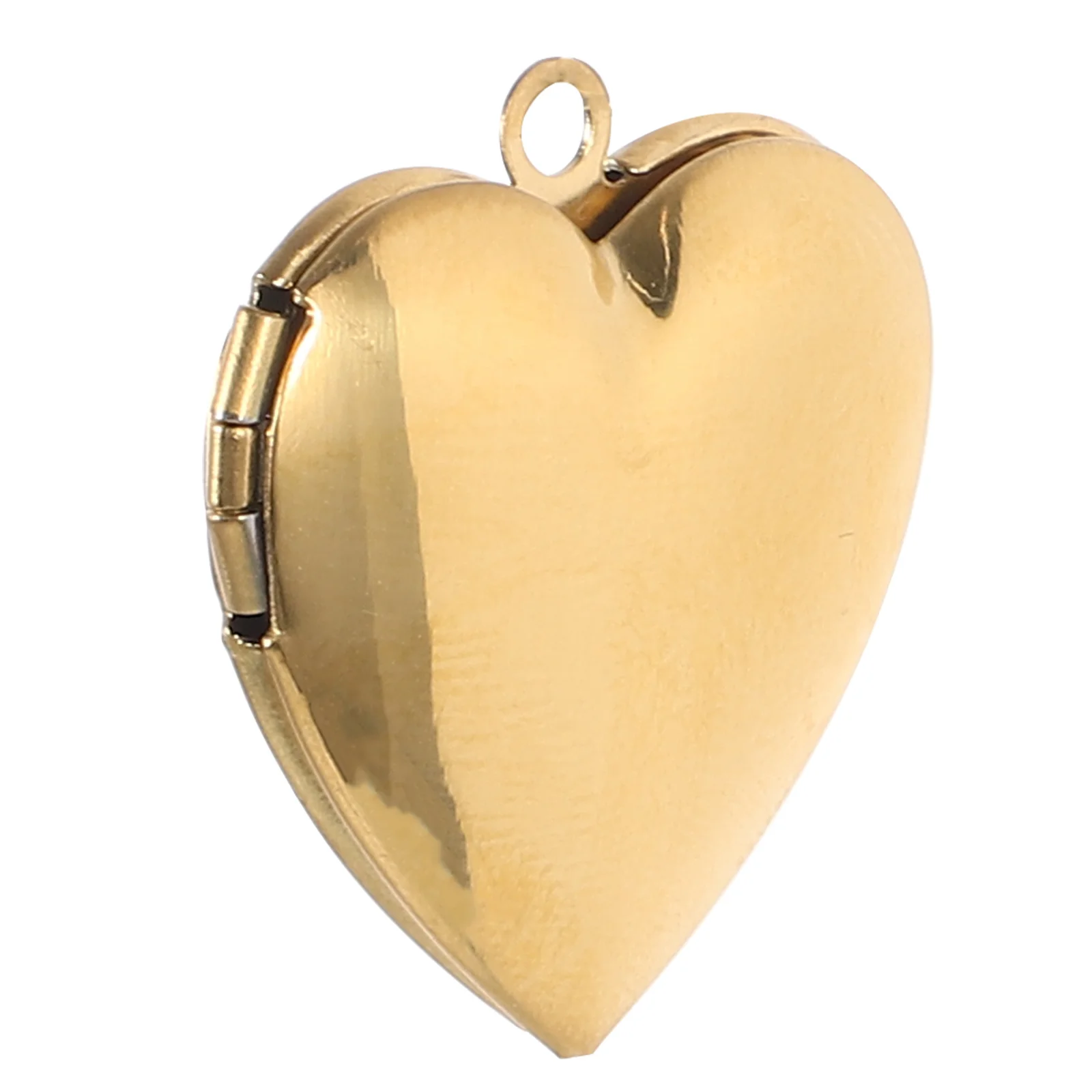 

Delicate Heart Locket Pendant Stainless Steel Charm Safe Useful for DIY Jewelry Making Accessories Locket Charms