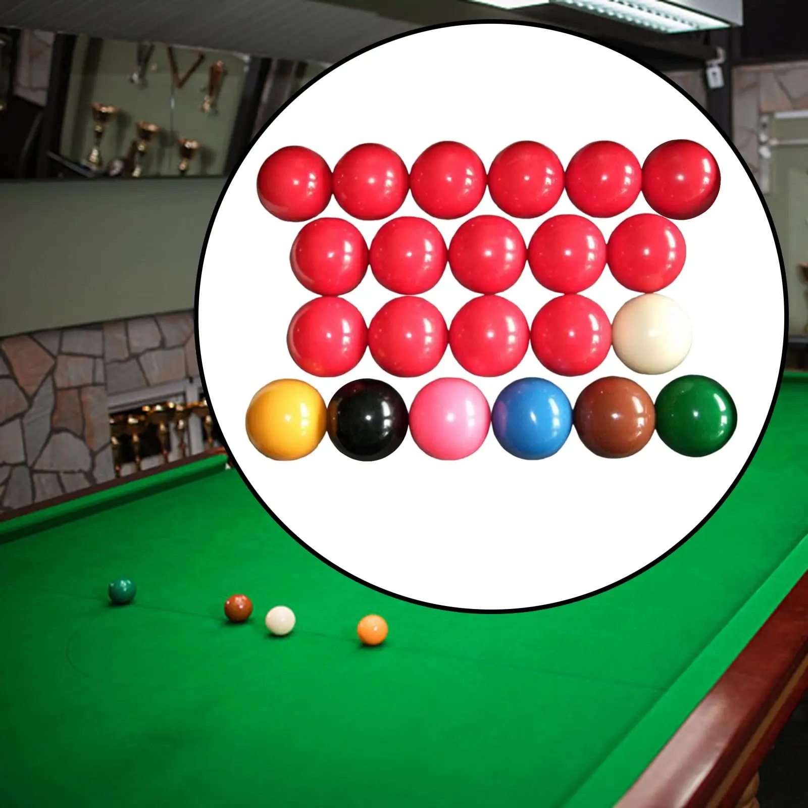 

22Pcs Snooker Balls, Billiard Balls Set Suitable for Official Game Ball/British