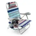 

Folding Backpa Kids Beach Chair With Cup Holder And Phone Holder - Set Of 1, Blue