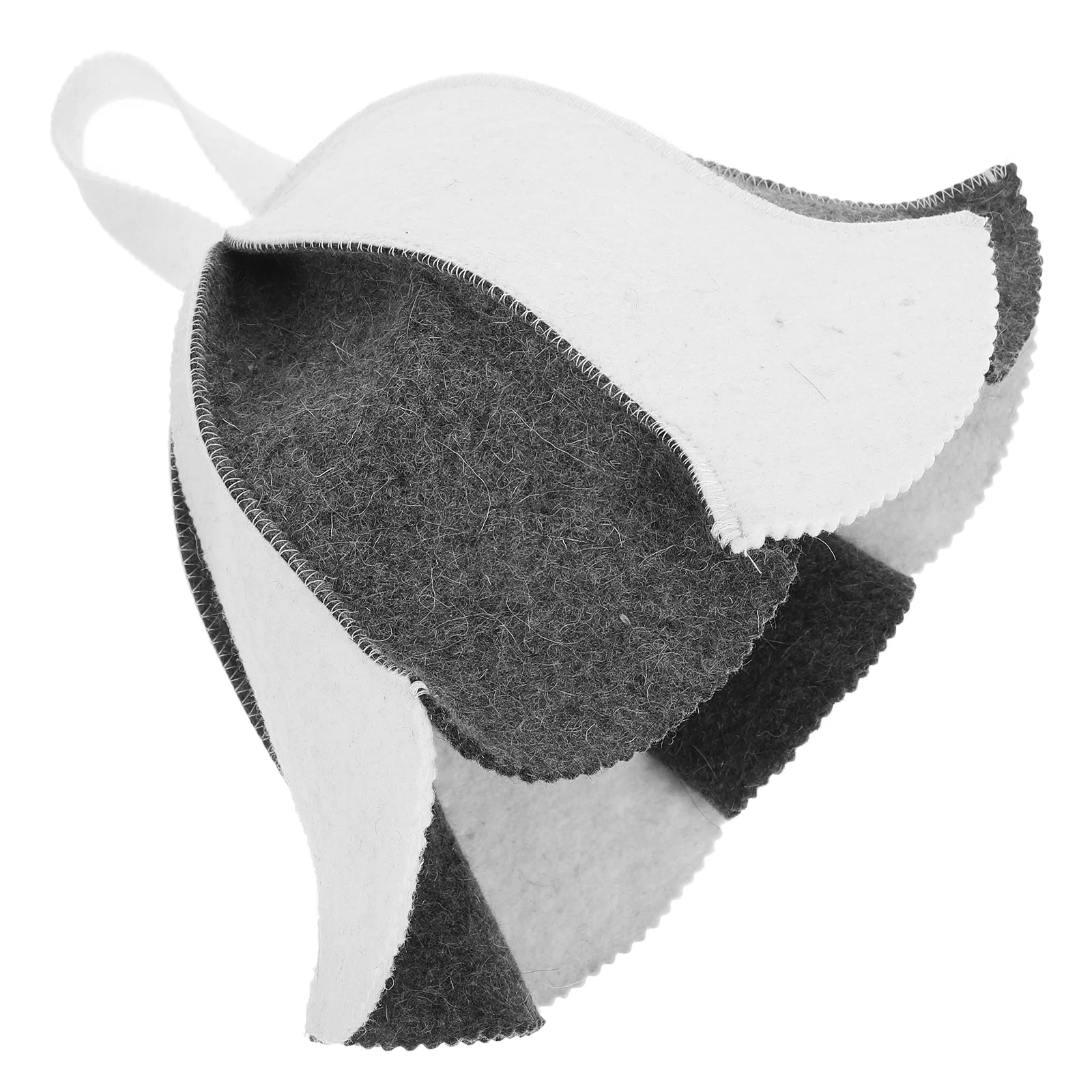 

Sauna Hat Comfortable Lightweight Wool Mixture Russian Spa Bath Supplies Sauna Cap Shower Accessories Fiber Storage