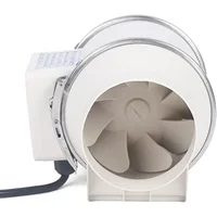 Ventilateur à Tube réglable 220V 100mm 220 m3/h, ventilateur d'extraction en ligne à moteur EC silencieux 2600 tr/min pour baignoires, Ventilation de cuisine 6
