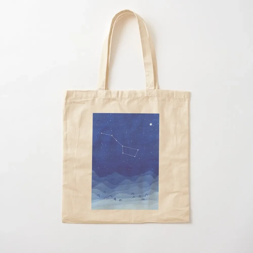 

Big Dipper Constellation, Mountains Tote Bag Canvas shoulder bag the tote bag