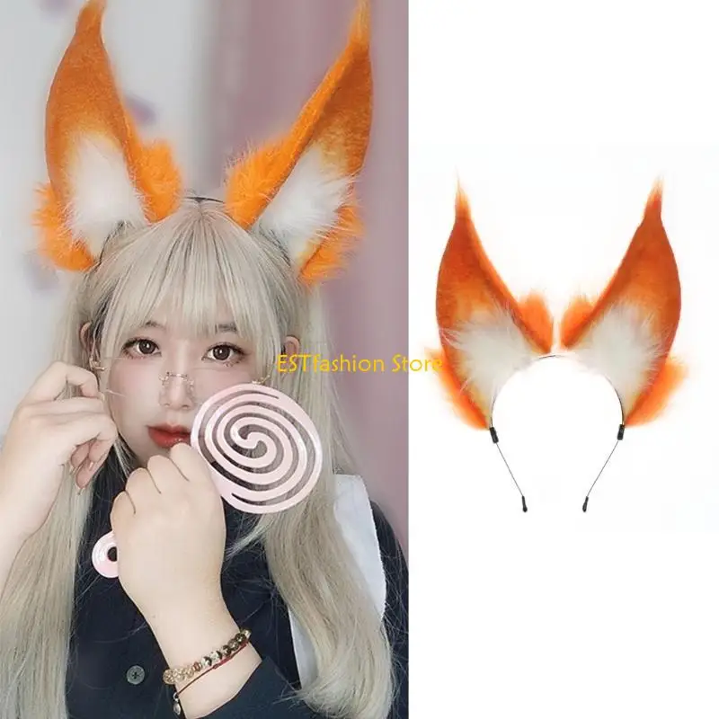 

Y5GC Anime Cosplay Props Ear Headband Hair Hoop Furry Role Playing Ornament