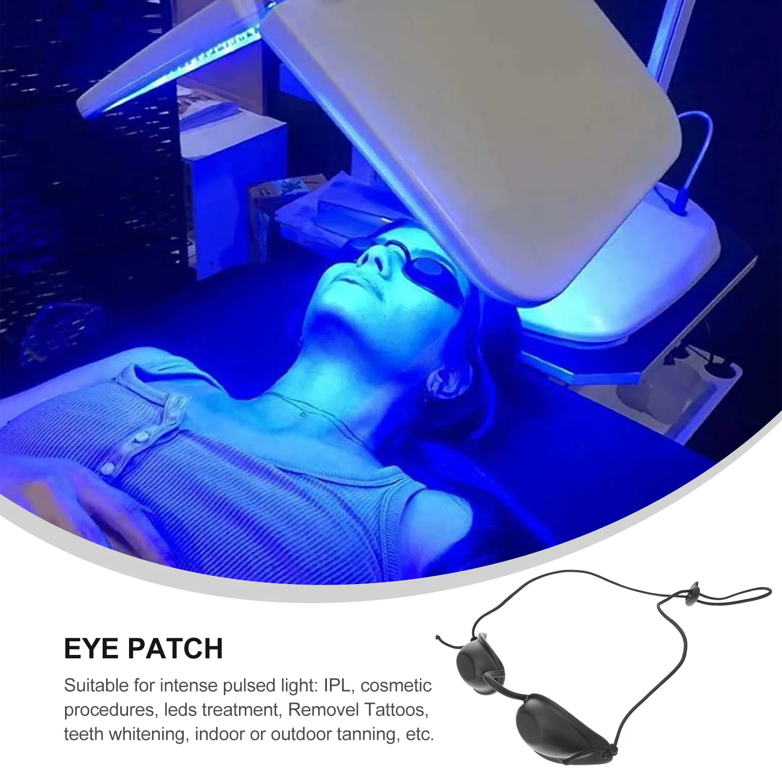 

Procedure Goggles for Ipl Laser Treatment Teeth Whitening Sun Tanning Eye Shields Made of Strong Plastic Ipl