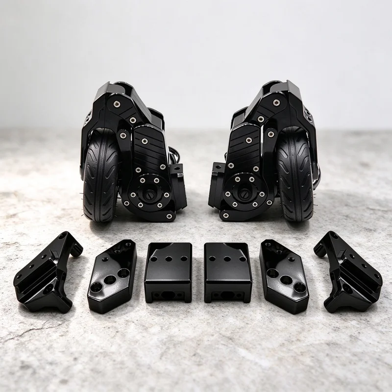Chiefdom Aluminum Motorcycle Landing Gear Parking Stand Auxiliary Stabilizer For HD Indian K1600 GTL R18 Black Chrome Aftermarke