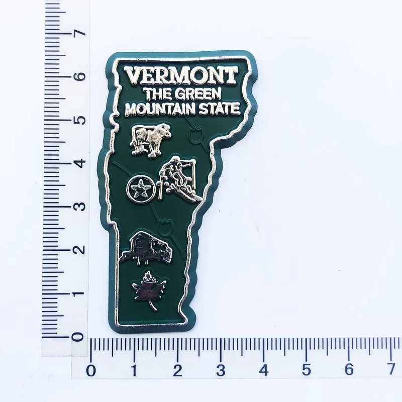 

3d American Vermont map design Creative refrigerator magnet travel souvenir craft gift