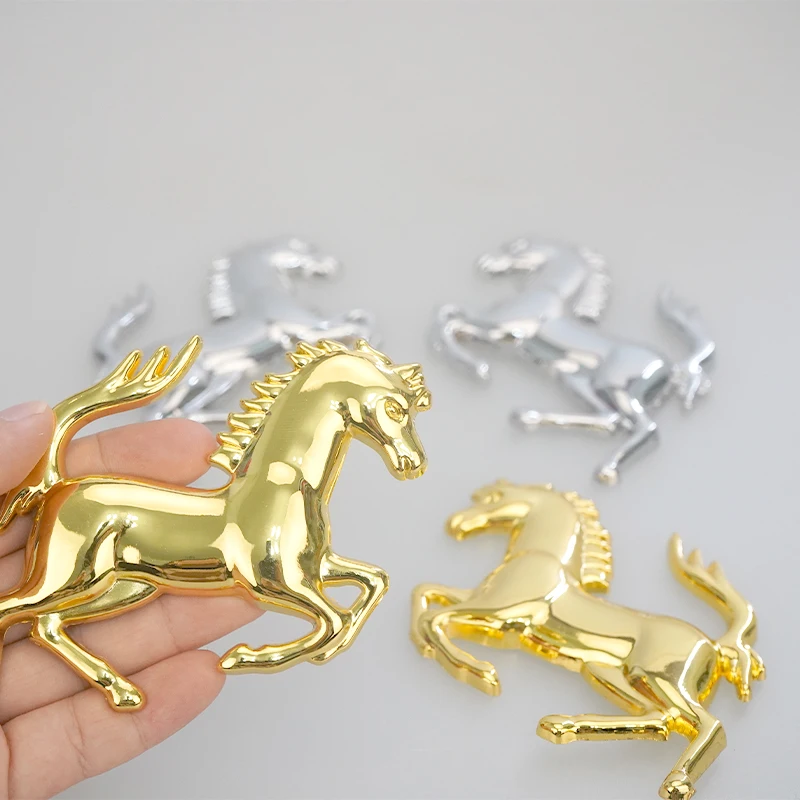 Car Styling 3D Metal Running Horse Emblem Decal Stickers For Ferrari 458 488 F12 FF430 Fender Window Bumper Badge Accessories