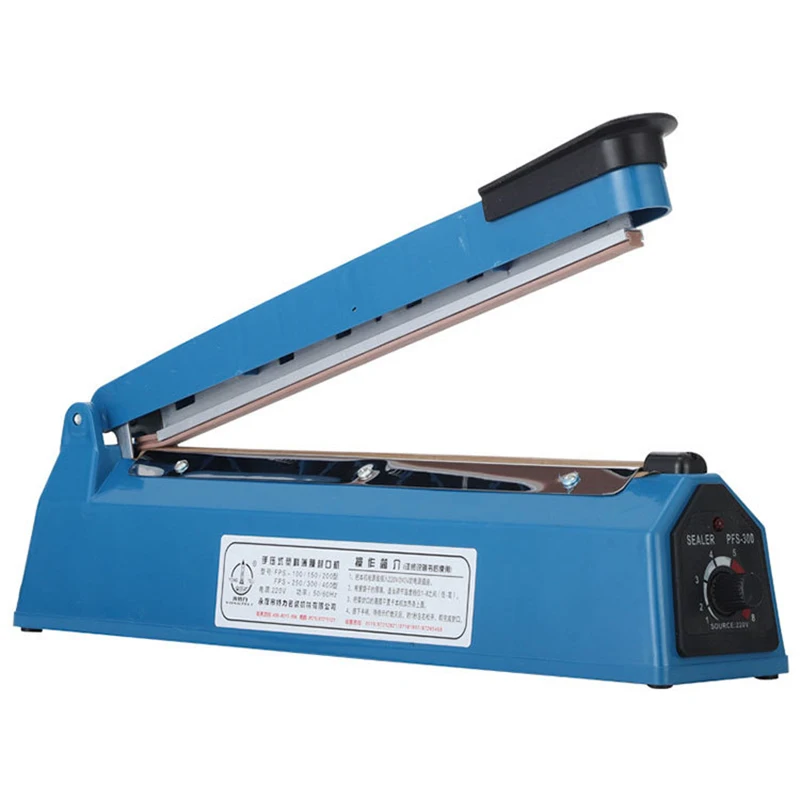 300mm Manual Small Sealing Machine Aluminum Film Hand Pressure Bag Sealing Machine Temperature Adjustable Plastic Film Seal