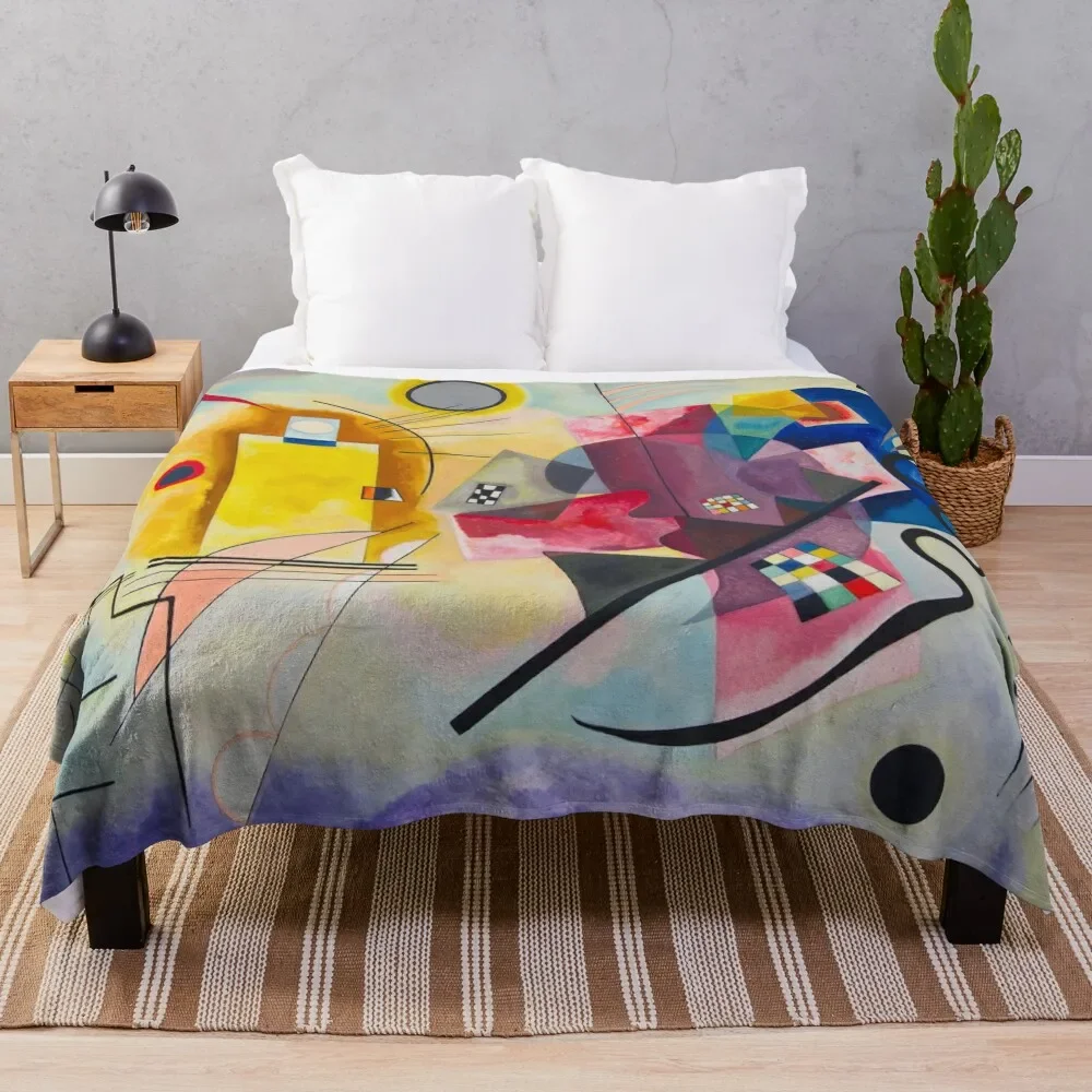 

Colorful Wassily Kandinsky, Kandinsky, Swinging, famous, abstract, painting, Die Kuh, japanese style painting, jap Throw Blanket