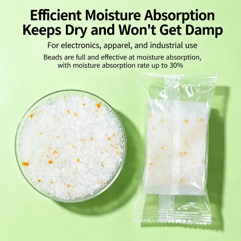 Color‑indicating Silica Gel Desiccant Fine‑pore Granular Moisture‑absorbing Beads Anti‑rust Damp‑proof Supply for Precision