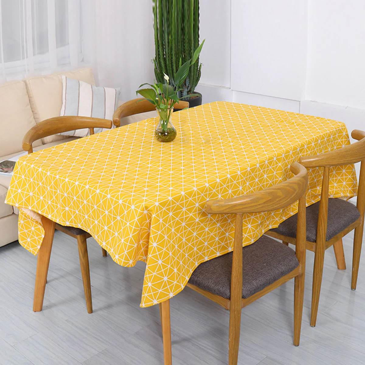 

60 X60cm Checkerboard Tablecloth Party Rectangle Fitted Simple Printed Covers Plaid
