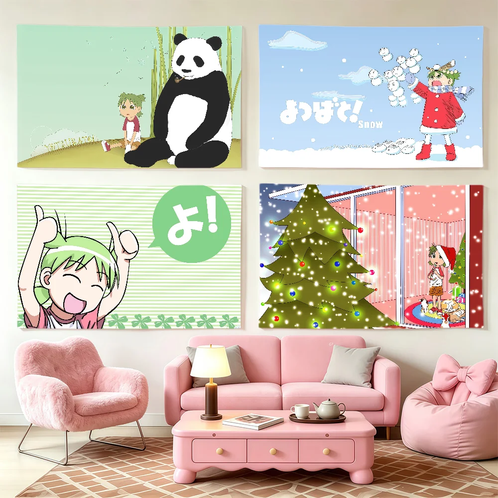 Y-yotsuba Anime Cartoon Flag Club Interior Wall Creative Pattern Living Room Wall Art Party Outdoor Decor