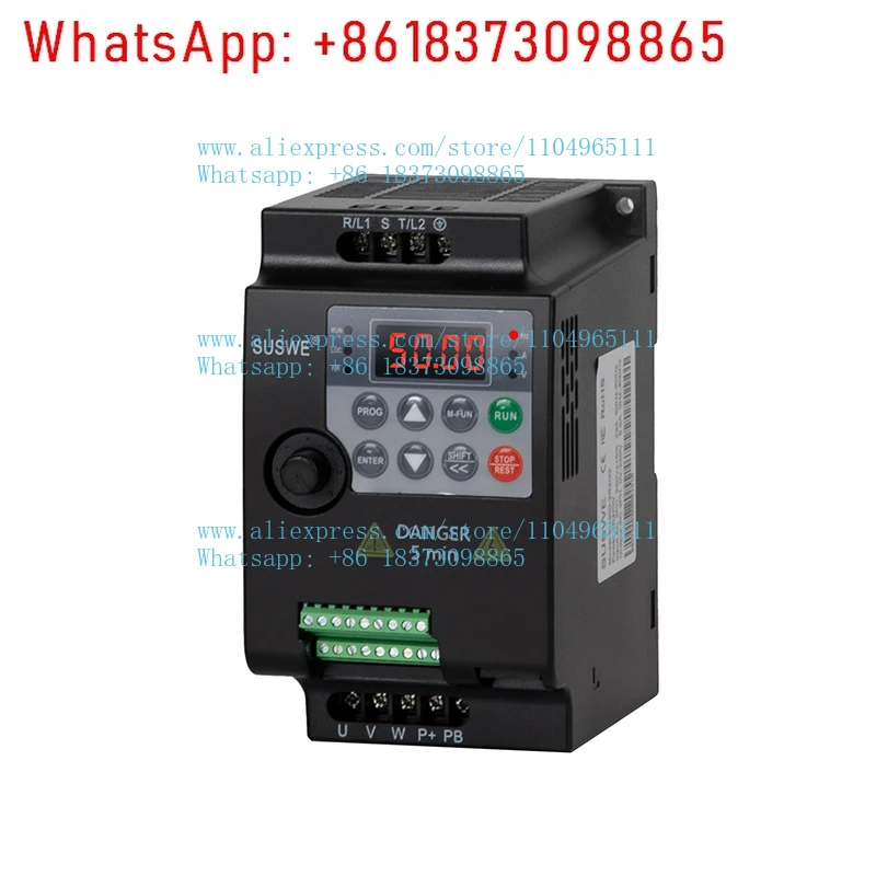 1PCS VDF inverter, high torque VFD single-phase three-phase input and three-phase output 220V variable frequency driver