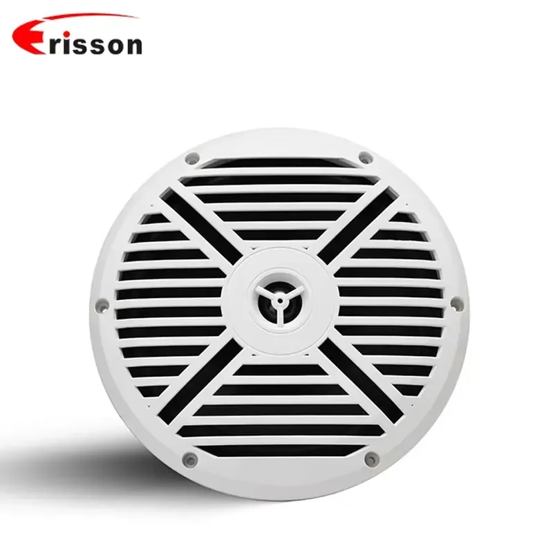 STLF 8 Inch 4-Ohm Waterproof Marine Speaker 2-Way Plastic Boat Speaker with LED