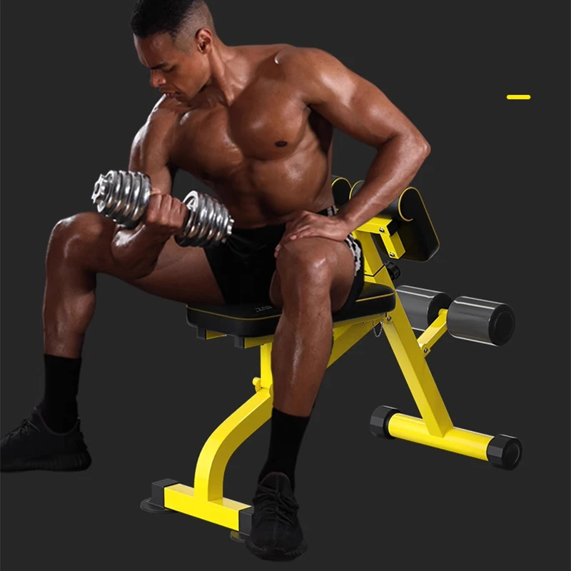 Multifunctional Roman Chair Goat Extension Home Fitness Equipment Sit-ups Abdominal Muscle Folding Dumbbell Preacher Bench