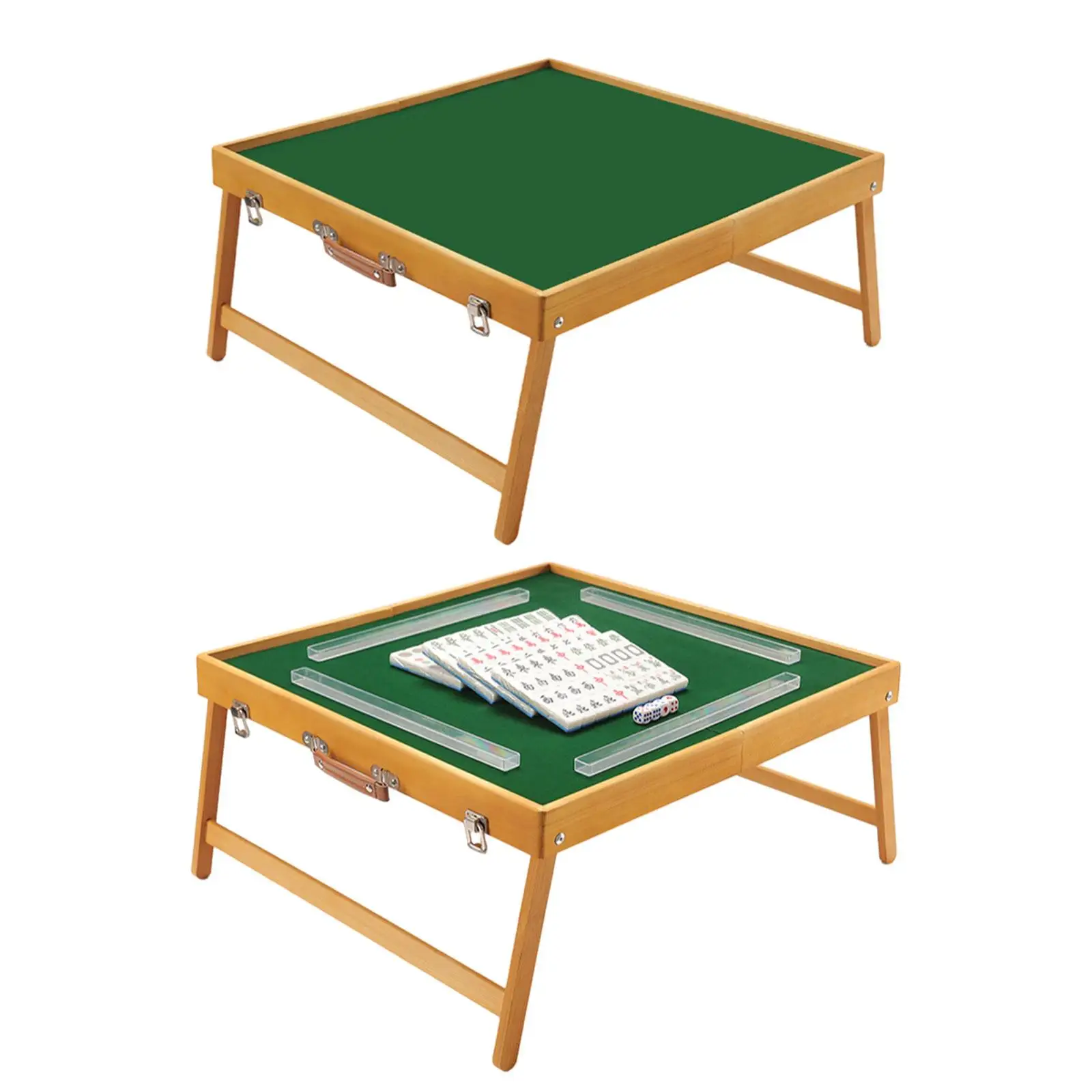 Portable Travel Mahjong Table for Adults Kids Home Entertainment Mahjong Set