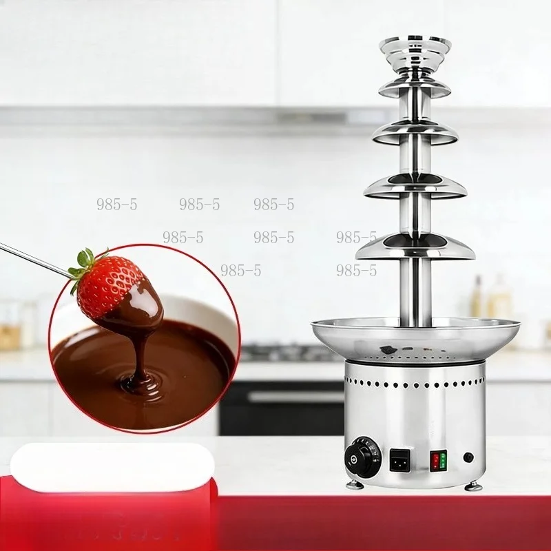 Multi-layer Digital Chocolate Melting Fountain Commercial Catering Equipment