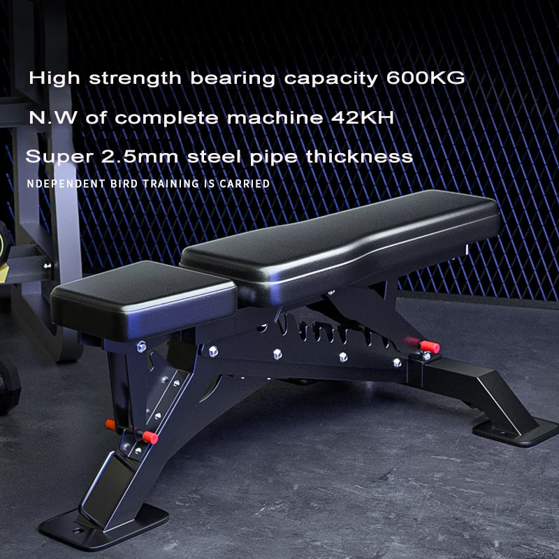 Adjustable Dumbbell Stool for Gym Fitness Chair, Steel Pipe, Professional Bench, Commercial Fitness Equipment, 2.5mm Thick