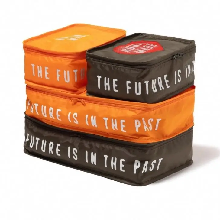 

HUMAN MADE GUSSET CASE heart shaped logo foldable storage bag for travel storage