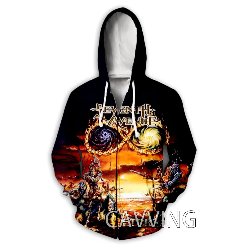 

CAVVING 3D Printed Seventh Avenue Rock Zipper Hoodies Zip Hooded Sweatshirt Harajuku Hoodie Sweatshirt for Men/women