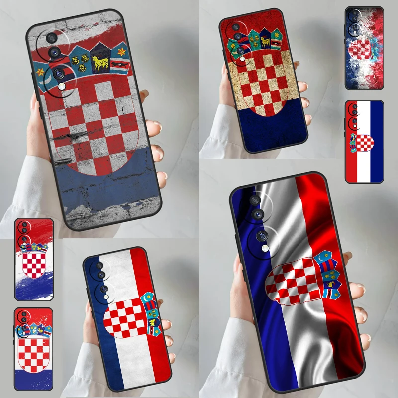 Croatia Flag Case For Huawei Honor X8 X8a X9a 50 70 Magic5 Lite P20 P30 P40 P50 P60 Pro P Smart Z Cover