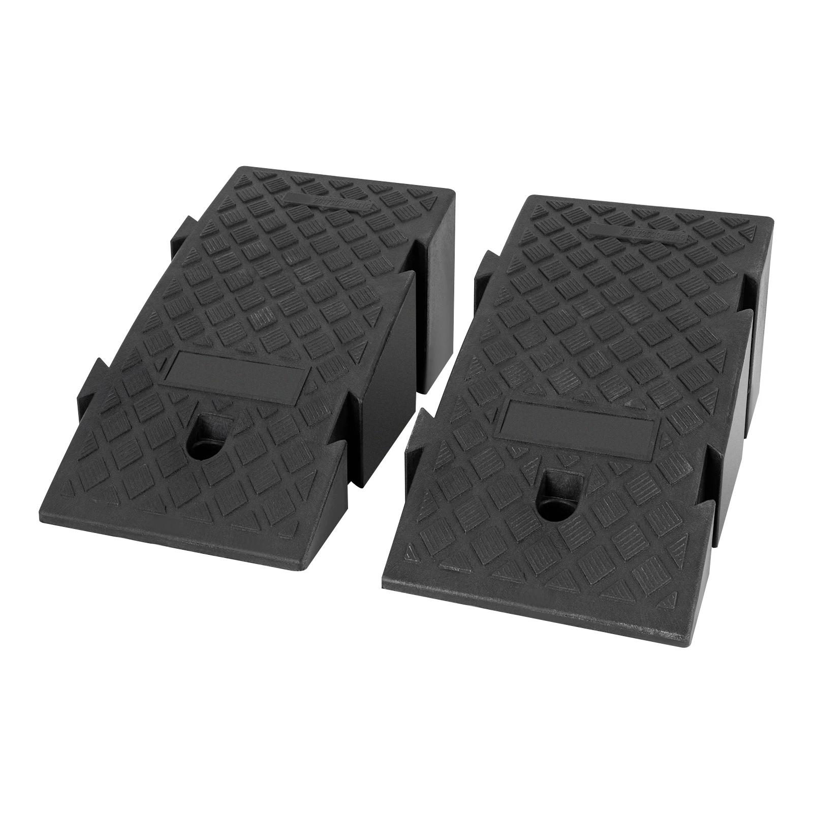 25*49*19 cm 2Pcs Plastic Load Ramps For Motorcycle Lightweight Heavy Duty Auto Ramps Plastic Car Service Ramps for Loading Dock