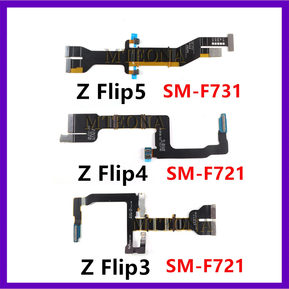 Cable flexible del conector de la placa base para Samsung Galaxy Z Flip 3 4 5 F711 F721 F731, cable flexible del conector de la pantalla LCD, piezas para Flip3 Flip4