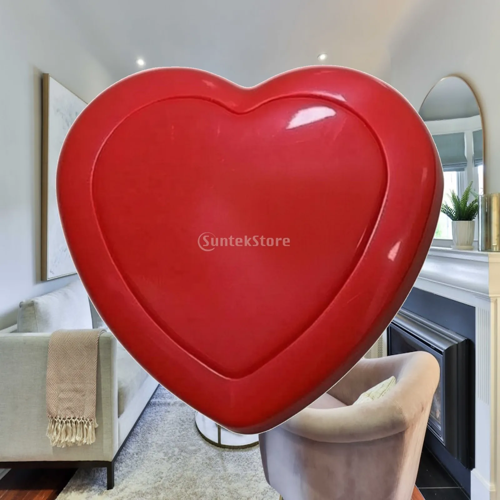 Heart-Shaped Plastic Vibration Module Compact Heartbeat Pulsing Vibration Module for Pet Owners, Doll Making