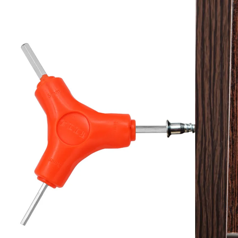 Triangular hexagonal wrench Y-type wrench Multi-purpose three-head wrench Inner hexagonal hexagonal car Bicycle repair tool