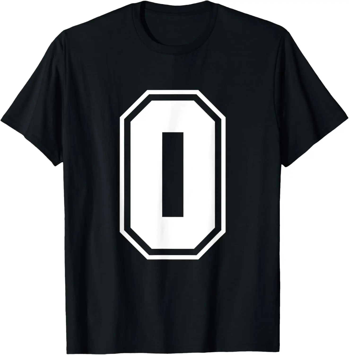 Letter O Number 0 Zero Alphabet Monogram Spelling Counting T-Shirt