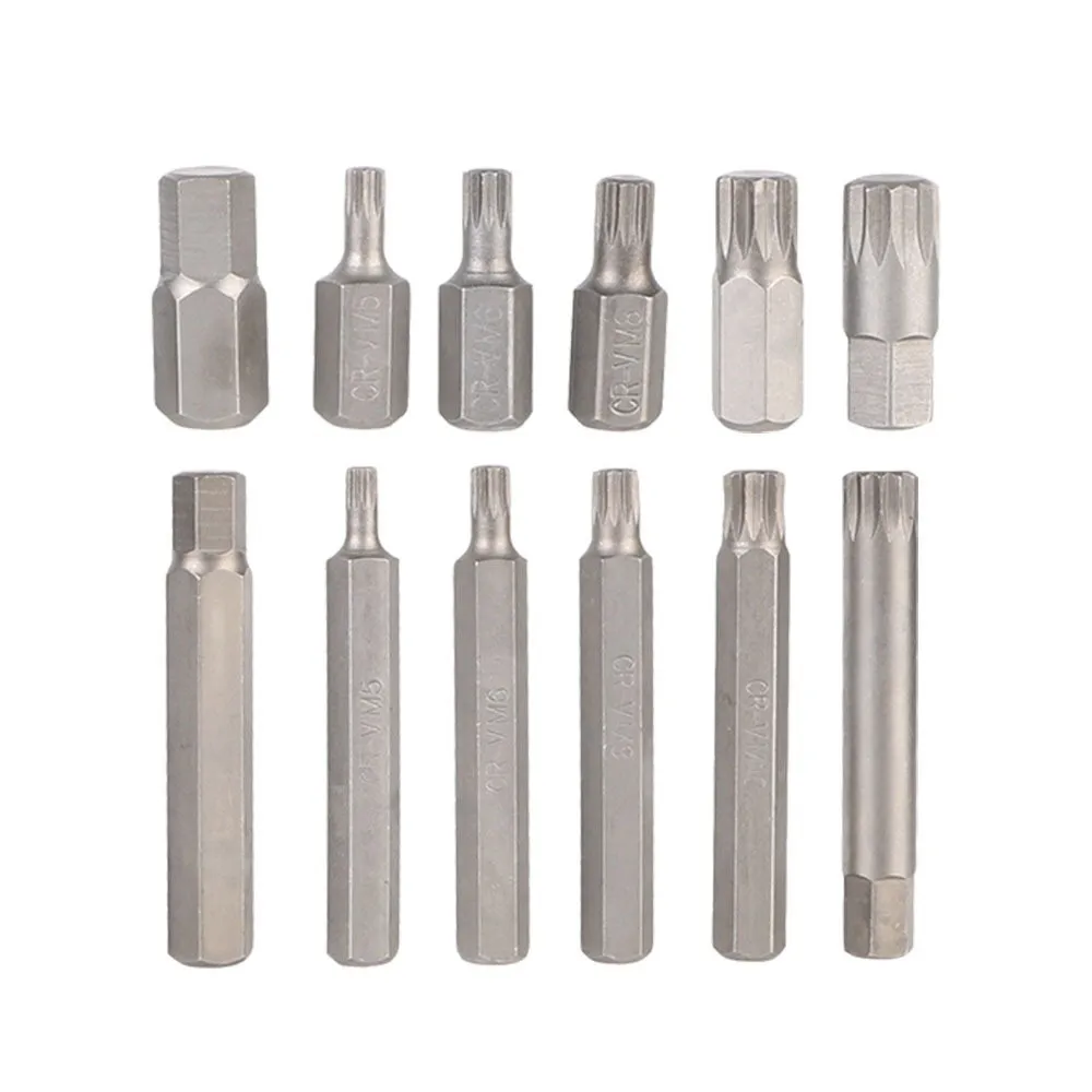 40pcs CHROME VANADIUM Batch Head Set Hexagonal Star Torx Socket Bit Sets with Storage Box Socket Head Car Repair Tools